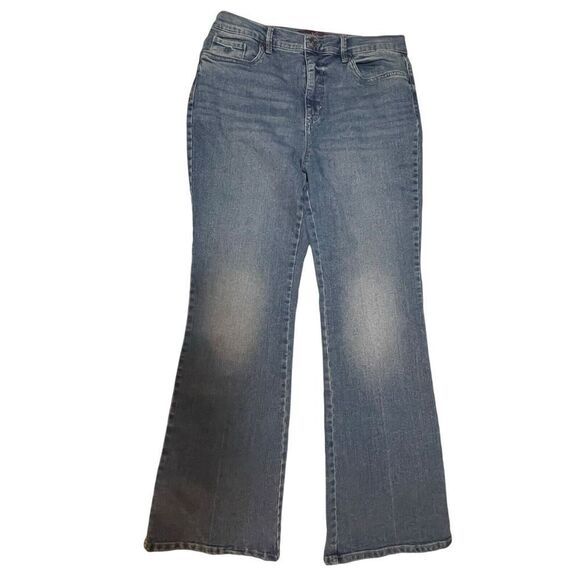 Gloria Vanderbilt Medium Wash Festival Rodeo Western Casual Flared Leg Jeans 10‎ - Picture 1 of 9